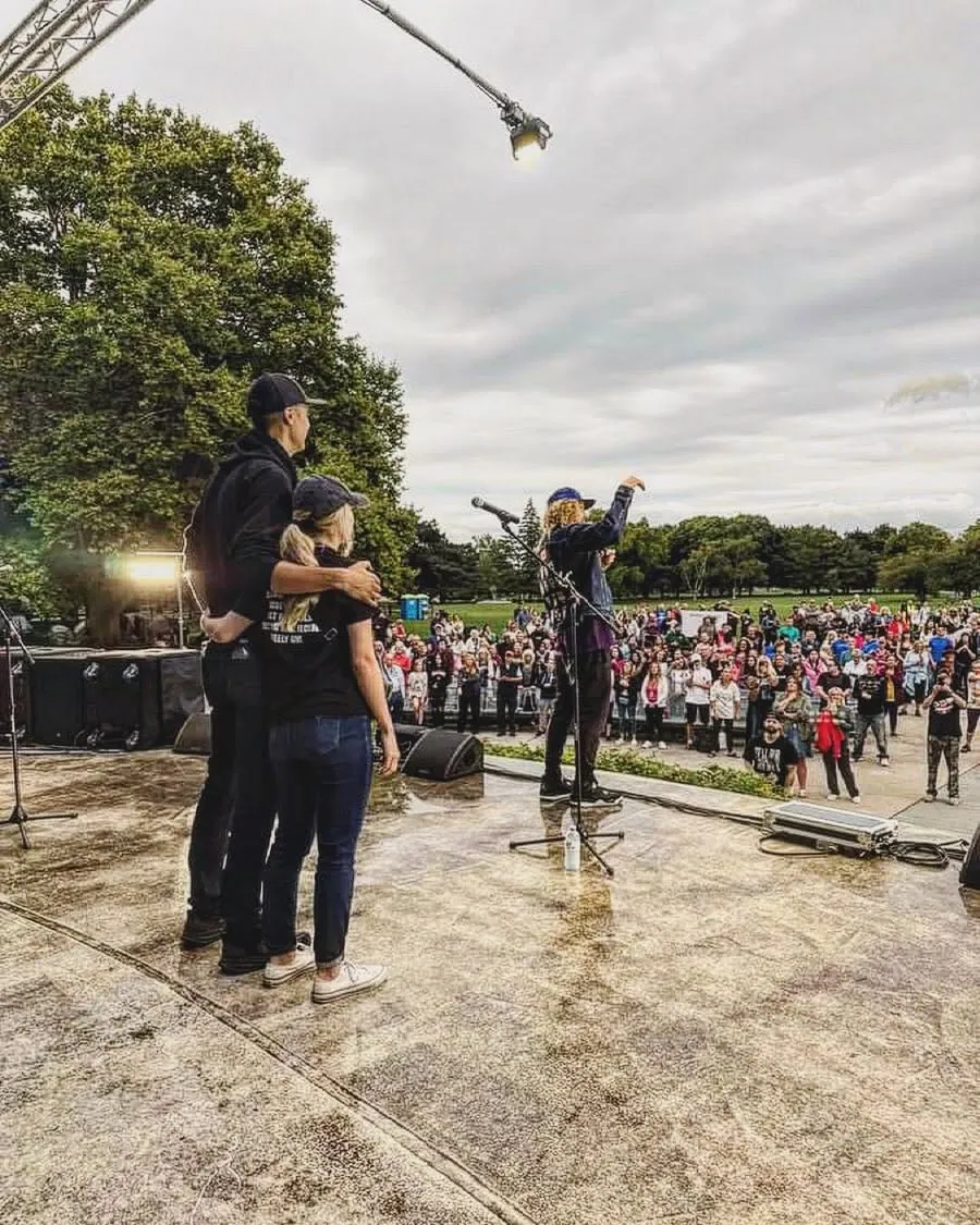 A crowd gathered outdoors at the Jesus Festival